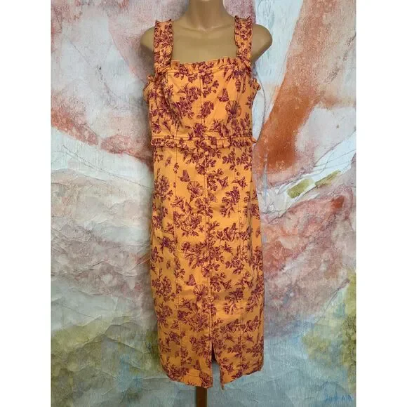 Anthropologie The Linden Slim Square-Neck Dress - Picture 5 of 8